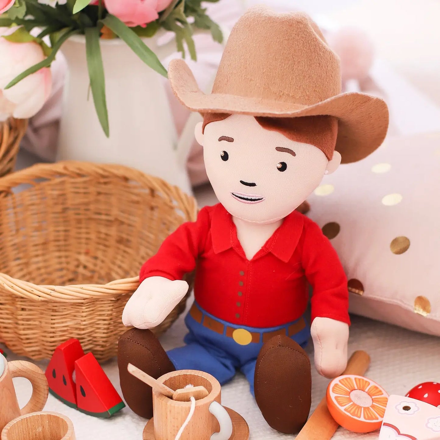 Ruby Farmer Agronomist Cuddle Doll