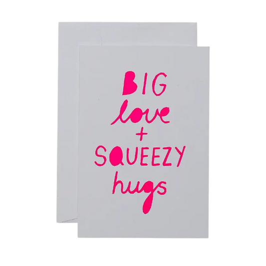 Card -  Big love & squeezy hugs